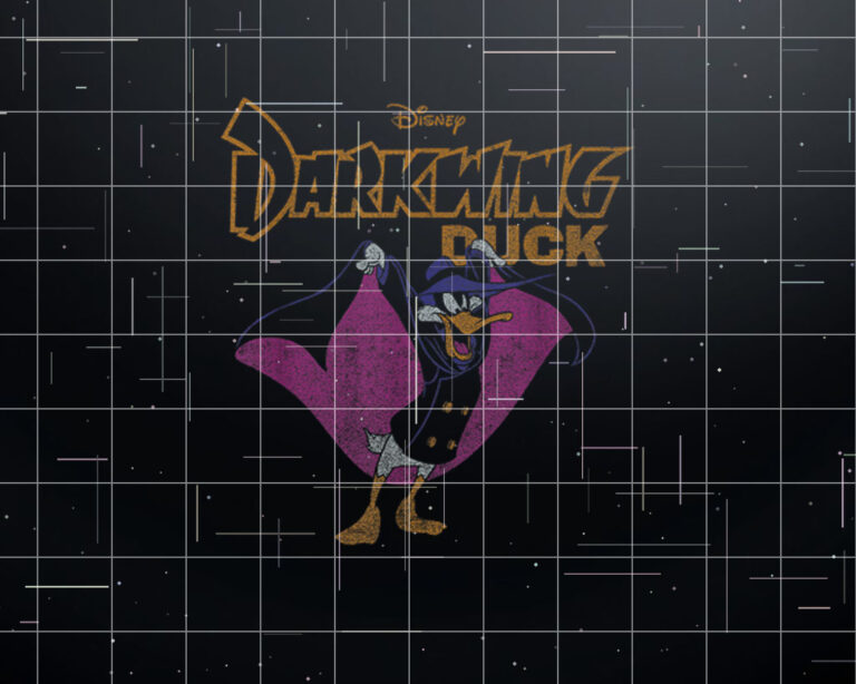 Disney Darkwing Duck Iconic Retro Distressed Big Chest  Shirt PNG, DTF, DTG, Sublimation Design