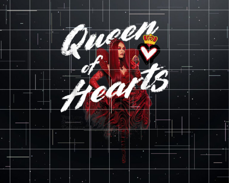 Disney Descendants The Rise Of Red Queen Of Hearts Retro Shirt PNG, DTF, DTG, Sublimation Design