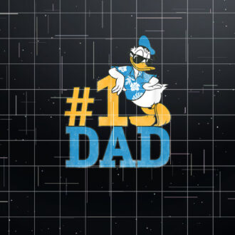 Disney Donald Duck Number One Dad Sunglasses Fathers Day Shirt PNG, DTF, DTG, Sublimation Design
