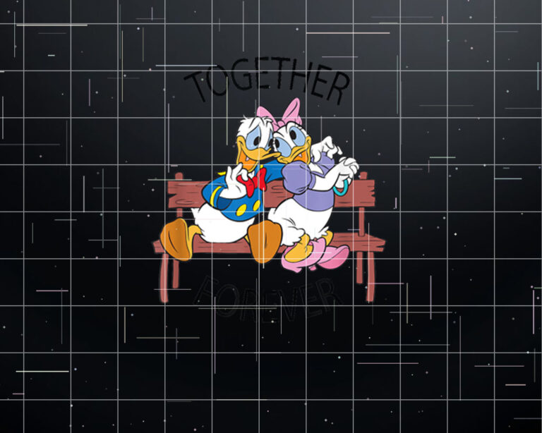 Disney Donald and Daisy Together Forever Shirt PNG, DTF, DTG, Sublimation Design
