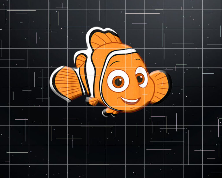 Disney Finding Dory Nemo Character Portrait Graphic Shirt PNG, DTF, DTG, Sublimation Design