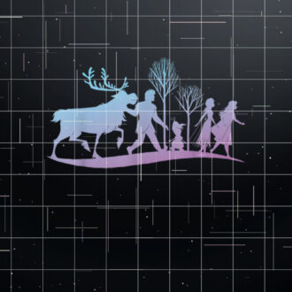 Disney Frozen 2 Characters Gradient Silhouette Shirt PNG, DTF, DTG, Sublimation Design
