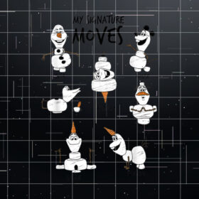 Disney Frozen 2 Olaf My Signature Moves Character Textbook Shirt PNG, DTF, DTG, Sublimation Design
