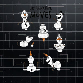 Disney Frozen 2 Olaf My Signature Moves Character Textbook Shirt PNG, DTF, DTG, Sublimation Design