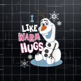 Disney Frozen Christmas Olaf I Love Warms Hugs Portrait Shirt PNG, DTF, DTG, Sublimation Design