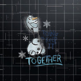 Disney Frozen Olaf Smiling Trying To Keep It Together Poster Shirt PNG, DTF, DTG, Sublimation Design