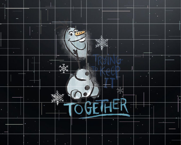 Disney Frozen Olaf Smiling Trying To Keep It Together Poster Shirt PNG, DTF, DTG, Sublimation Design