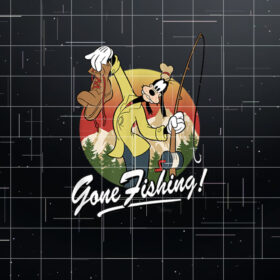 Disney  Goofy Gone Fishing Shirt PNG, DTF, DTG, Sublimation Design