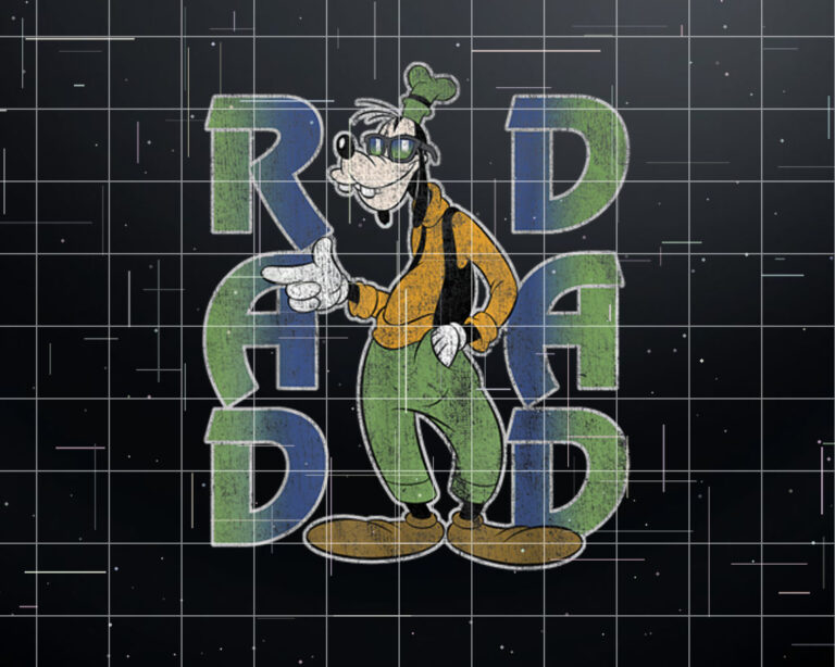 Disney Goofy Rad Dad Shirt PNG, DTF, DTG, Sublimation Design