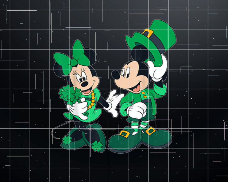 Disney Green Leprechaun Mickey  Minnie St Patricks Day Shirt PNG, DTF, DTG, Sublimation Design