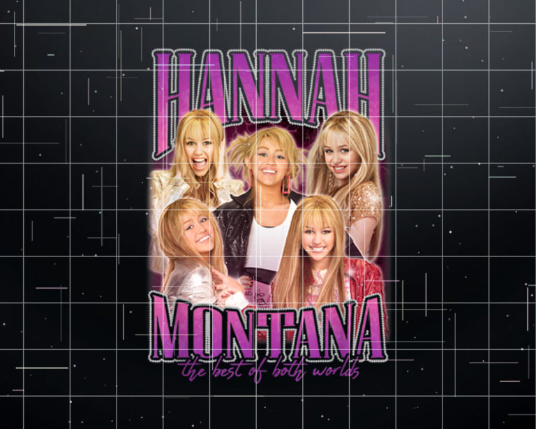 Disney Hannah Montana The Best Popstar Collage Chest Poster Shirt PNG, DTF, DTG, Sublimation Design