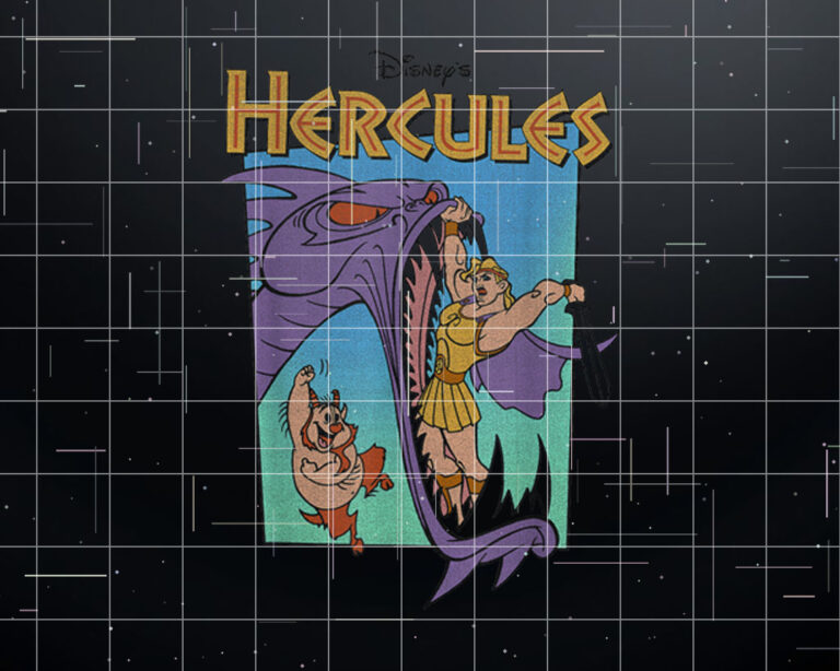 Disney Hercules Hydra Battle Retro Classic Movie Poster Shirt PNG, DTF, DTG, Sublimation Design