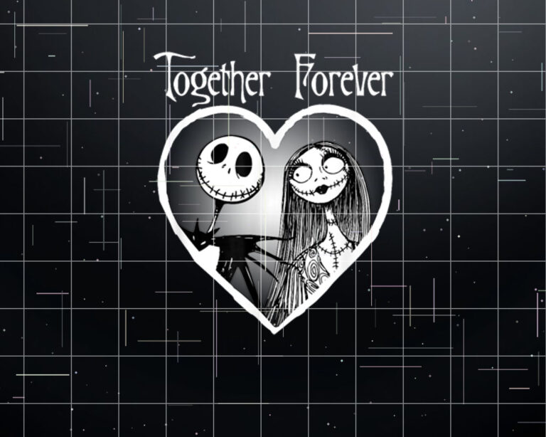 Disney Jack Skellington Together Forever  Shirt PNG, DTF, DTG, Sublimation Design