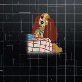Disney Lady and the Tramp Iconic Spaghetti Scene Lady Side Shirt PNG, DTF, DTG, Sublimation Design