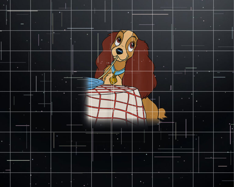 Disney Lady and the Tramp Iconic Spaghetti Scene Lady Side Shirt PNG, DTF, DTG, Sublimation Design