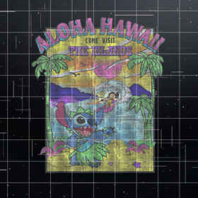 Disney Lilo  Stitch Aloha Hawaii Come Visit The Islands Shirt PNG, DTF, DTG, Sublimation Design
