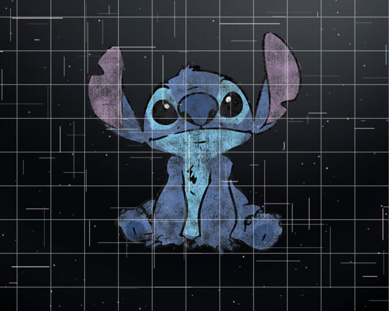 Disney Lilo  Stitch Distressed Stitch Portrait Shirt PNG, DTF, DTG, Sublimation Design
