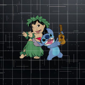Disney Lilo  Stitch Hawaiian Tropical Hula Lessons Duo Shirt PNG, DTF, DTG, Sublimation Design