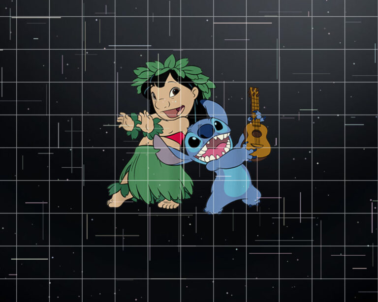 Disney Lilo  Stitch Hawaiian Tropical Hula Lessons Duo Shirt PNG, DTF, DTG, Sublimation Design