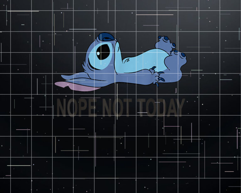 Disney Lilo  Stitch Nope Not Today Shirt PNG, DTF, DTG, Sublimation Design