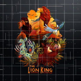 Disney Lion King Main Cast Poster Graphic Shirt PNG, DTF, DTG, Sublimation Design