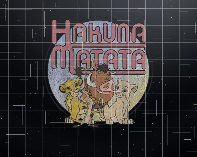 Disney Lion King Retro Hakuna Matata Simba And Friends Shirt PNG, DTF, DTG, Sublimation Design