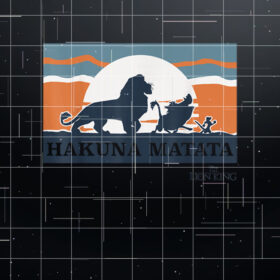 Disney Lion King Retro Hakuna Matata Trio Silhouette Shirt PNG, DTF, DTG, Sublimation Design
