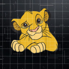 Disney Lion King Simba Casual Portrait Shirt PNG, DTF, DTG, Sublimation Design