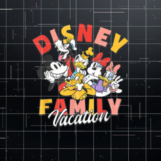 Disney Mickey And Friends Disney Family Vacation Chest  Shirt PNG, DTF, DTG, Sublimation Design