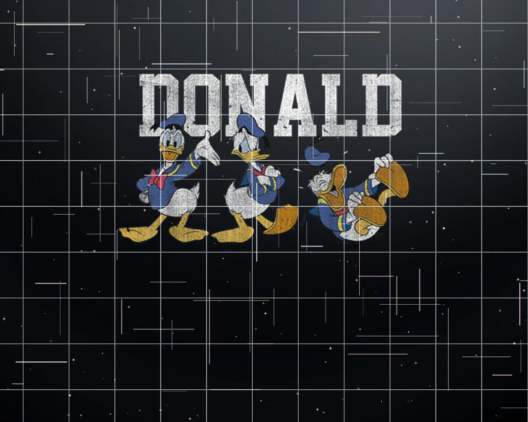 Disney Mickey And Friends Donald Duck Pose Lineup Shirt PNG, DTF, DTG, Sublimation Design