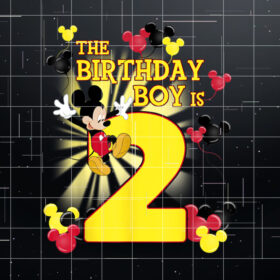 Disney Mickey And Friends Mickey 2nd Birthday Boy Shirt PNG, DTF, DTG, Sublimation Design
