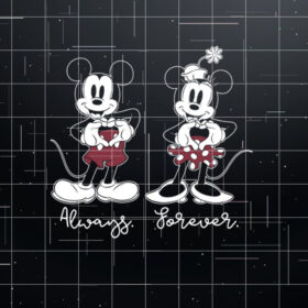 Disney Mickey And Friends Mickey And Minnie Always Forever  Shirt PNG, DTF, DTG, Sublimation Design