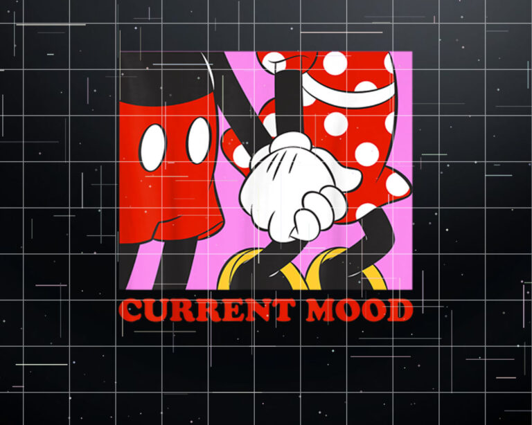Disney Mickey And Friends Mickey  Minnie Current Mood Shirt PNG, DTF, DTG, Sublimation Design