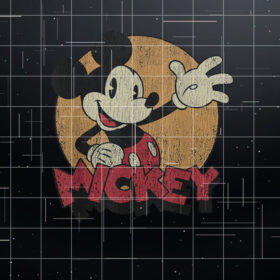 Disney Mickey And Friends Mickey Mouse Retro Distressed Shirt PNG, DTF, DTG, Sublimation Design