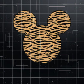 Disney Mickey And Friends Mickey Tiger Print Fill Shirt PNG, DTF, DTG, Sublimation Design