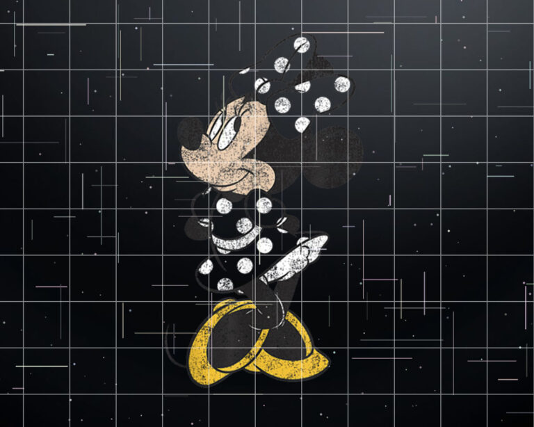 Disney Mickey And Friends Minnie Mouse Simple Distressed Shirt PNG, DTF, DTG, Sublimation Design