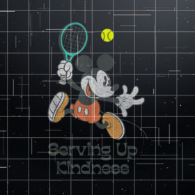Disney Mickey And Friends Serving Up Kindness Vintage Tennis Shirt PNG, DTF, DTG, Sublimation Design