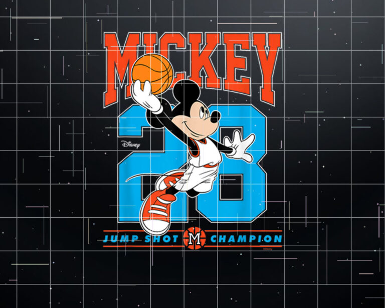 Disney  Mickey Jump Shot Basketball Shirt PNG, DTF, DTG, Sublimation Design