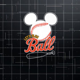 Disney  Mickey Lets Play Ball Baseball Premium Shirt PNG, DTF, DTG, Sublimation Design