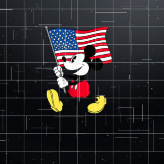 Disney Mickey Mouse Americana Flag Shirt PNG, DTF, DTG, Sublimation Design