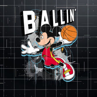 Disney Mickey Mouse Ballin Portrait Shirt PNG, DTF, DTG, Sublimation Design