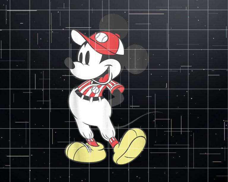 Disney Mickey Mouse Baseball Outfit Shirt PNG, DTF, DTG, Sublimation Design