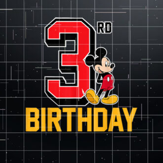 Disney Mickey Mouse My 3rd Birthday Shirt PNG, DTF, DTG, Sublimation Design