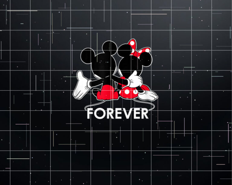 Disney Mickey and Minnie Mouse Silhouettes Forever Shirt PNG, DTF, DTG, Sublimation Design