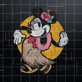 Disney  Minnie Hula Shirt PNG, DTF, DTG, Sublimation Design
