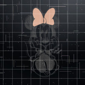 Disney Minnie Mouse Classic Sketch Cute Vintage Portrait Shirt PNG, DTF, DTG, Sublimation Design