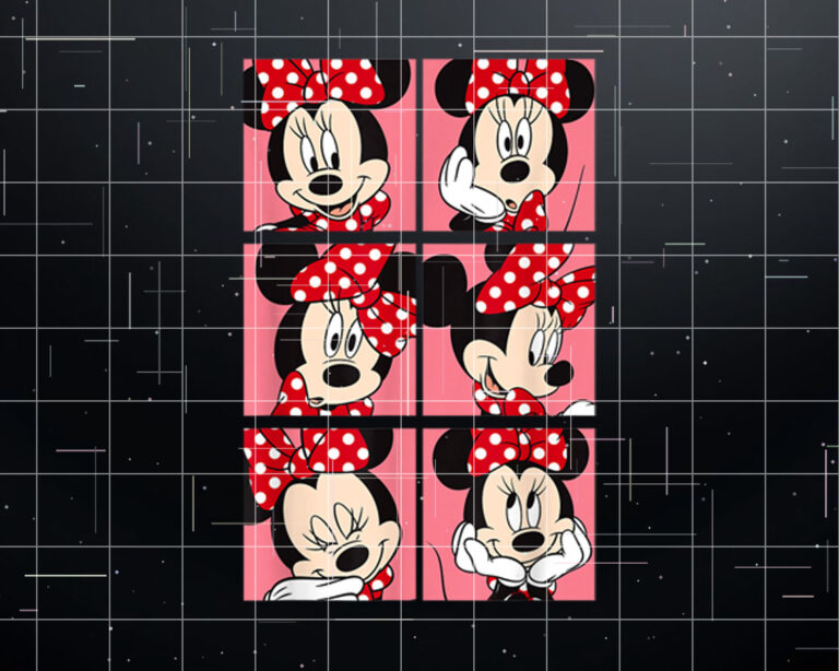 Disney Minnie Mouse Expressions Shirt PNG, DTF, DTG, Sublimation Design