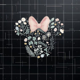 Disney Minnie Mouse Icon Spring Flowers  Shirt PNG, DTF, DTG, Sublimation Design