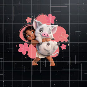 Disney Moana 2 Little Sister Simea and Pua Island Friends  Shirt PNG, DTF, DTG, Sublimation Design