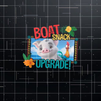 Disney Moana 2 Pua and Heihei Boat Snack Upgrade Funny  Shirt PNG, DTF, DTG, Sublimation Design
